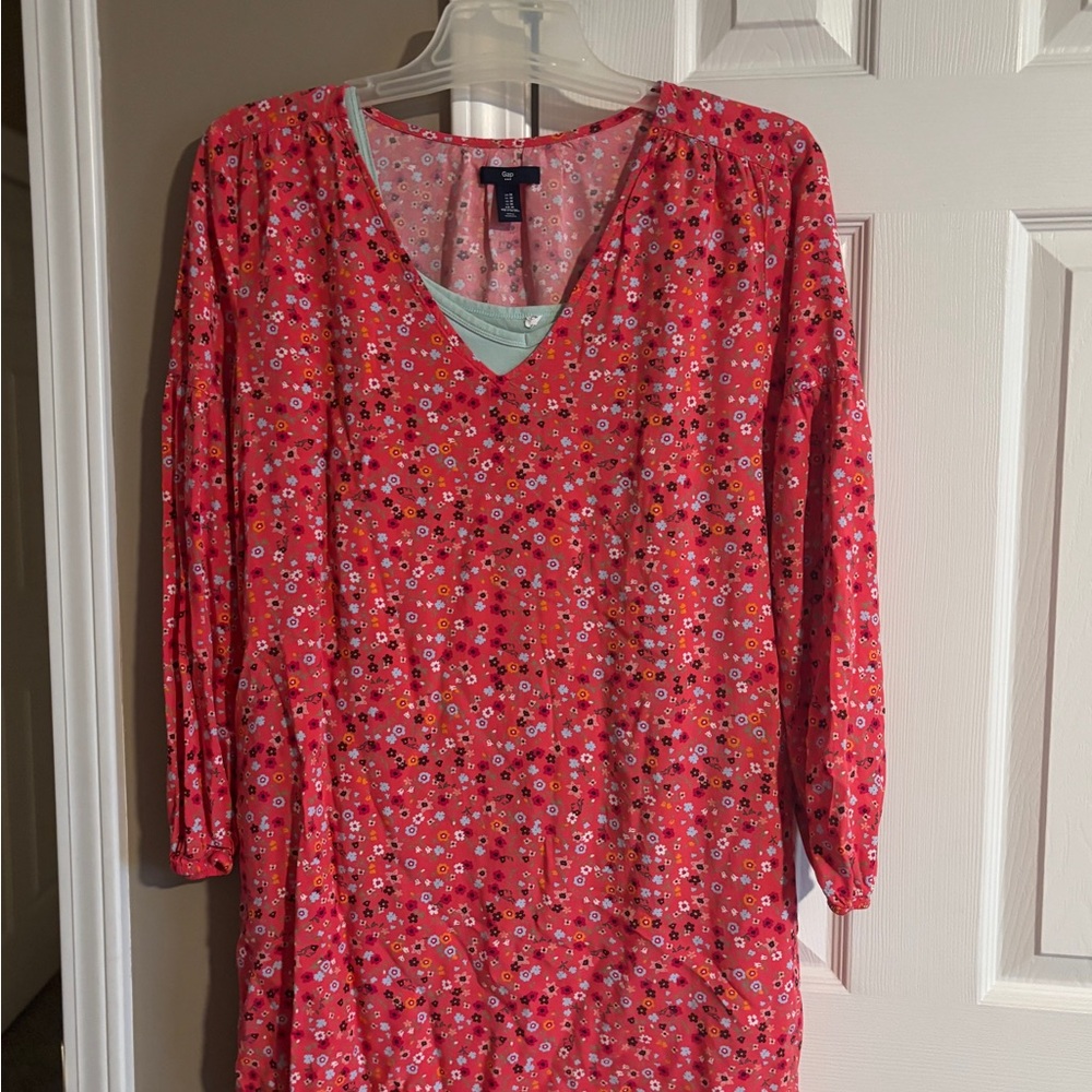 GAP Pink Floral Blouse